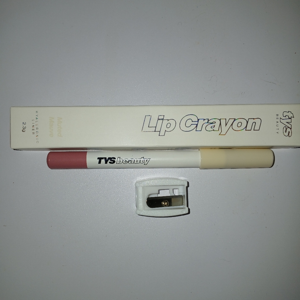 TYS Beauty Hyaluronic Lip Crayon In Muted Mauve W/ Sharpener